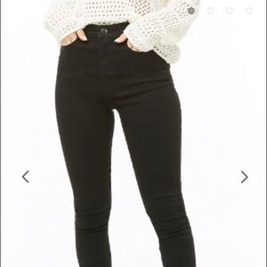 Great condition Forever 21 black, skinny jeans.